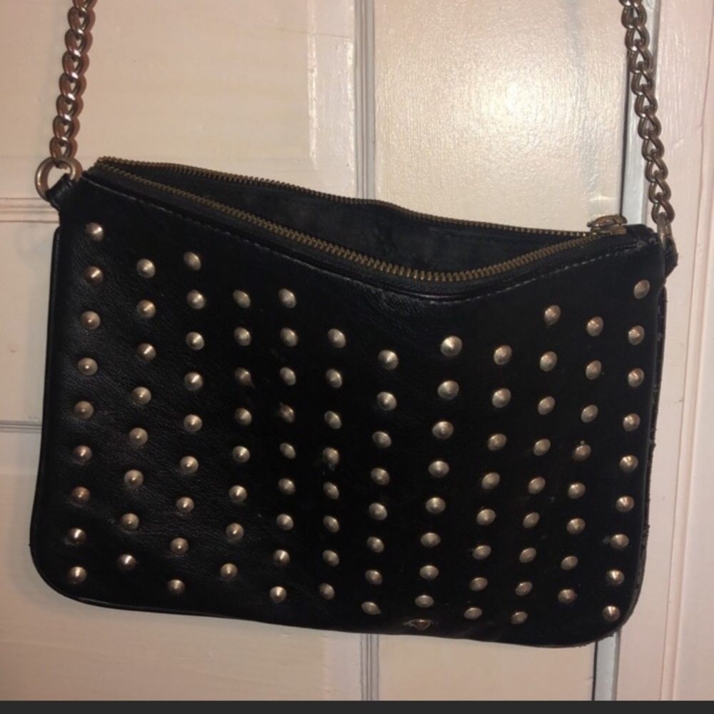 Express studded black purse